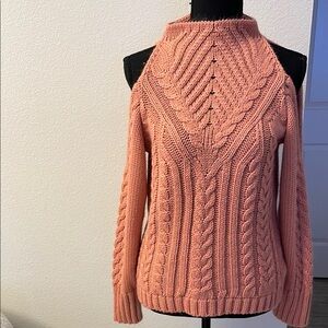 Pink Cable Knit Sweater